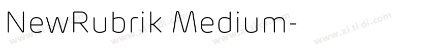 NewRubrik Medium字体转换